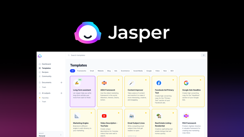 The best Jasper alternatives