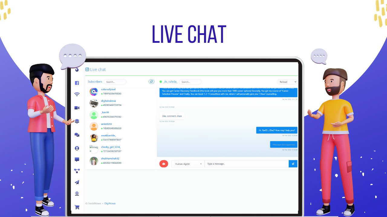 SocialNowa Chatbot