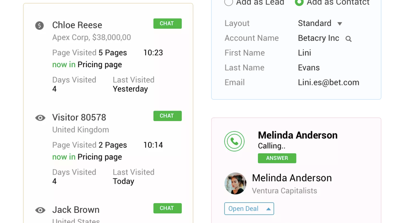 Collect leads in one place