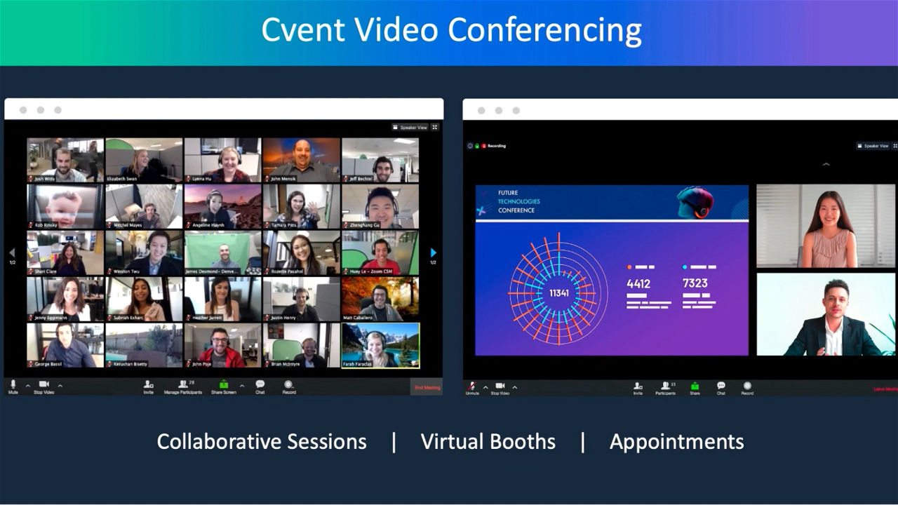 Cvent video conferencing