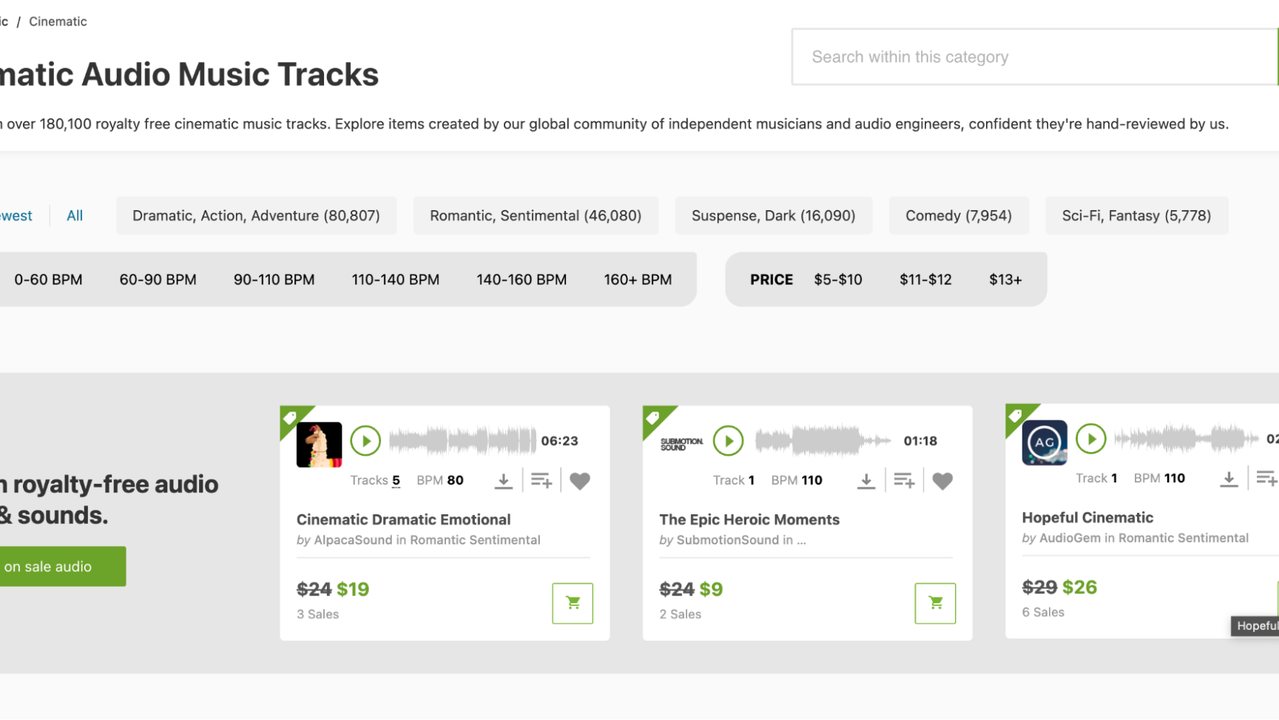 AudioJungle - Get over a million music and audio tracks | AppSumo
