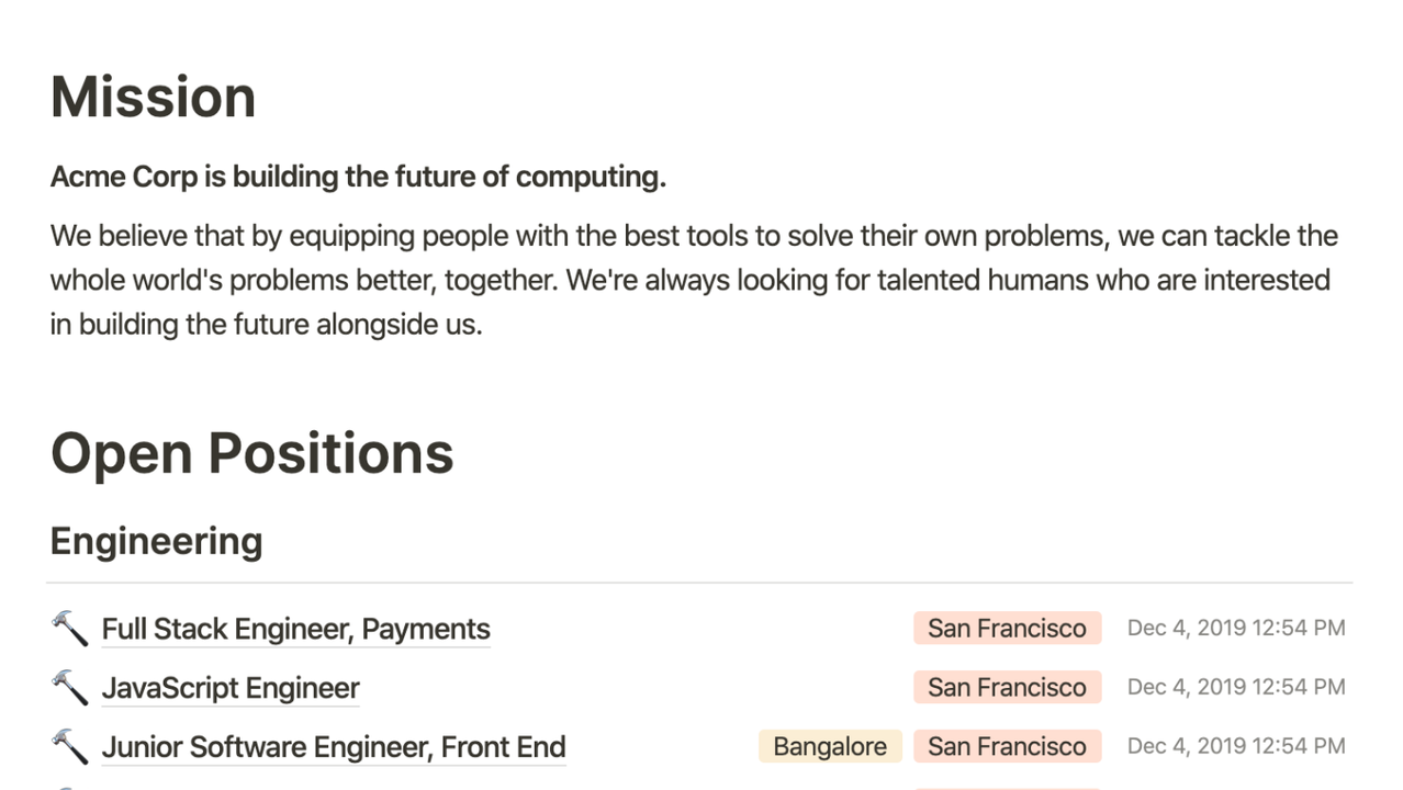 Create websites with job boards