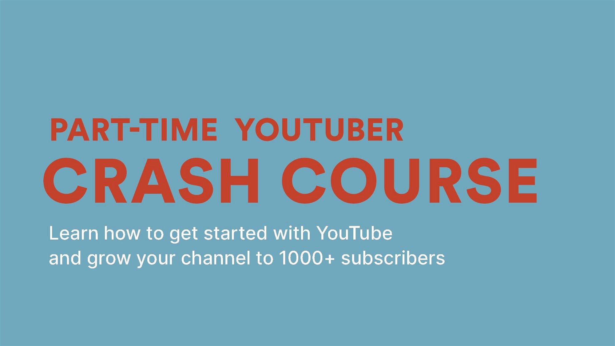 AppSumo Deal for Part-Time YouTuber Crash Course