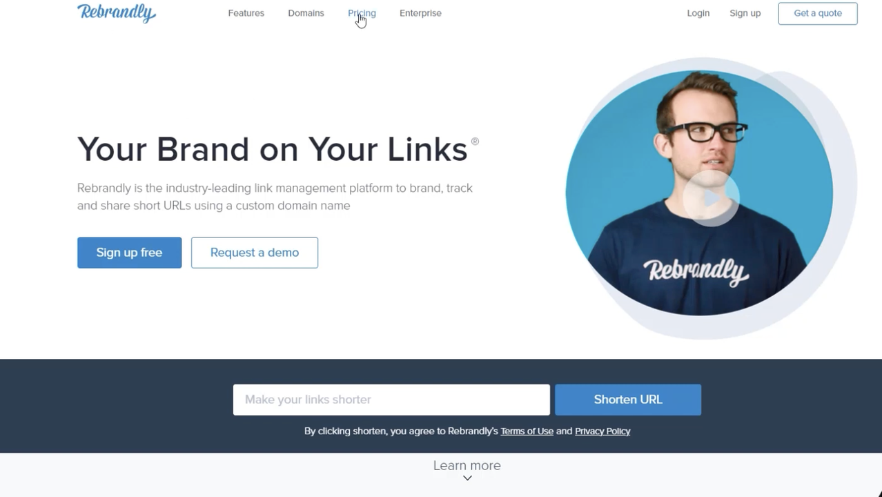 Shorten your URLs with Rebrandly
