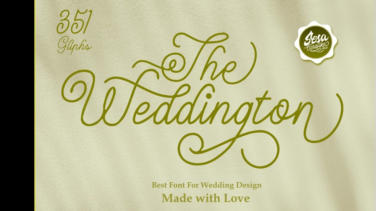 AppSumo Deal for The Weddington - Beautiful Monoline Script