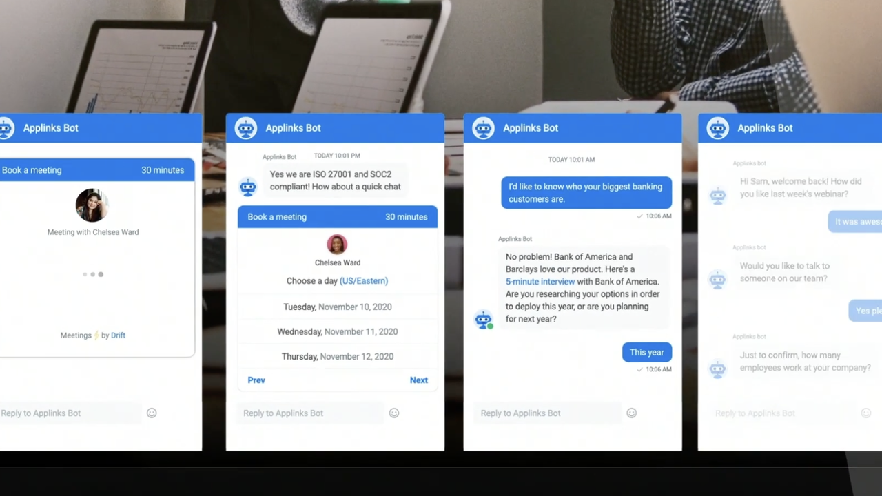 Receive real-time notifications about visitor engagement