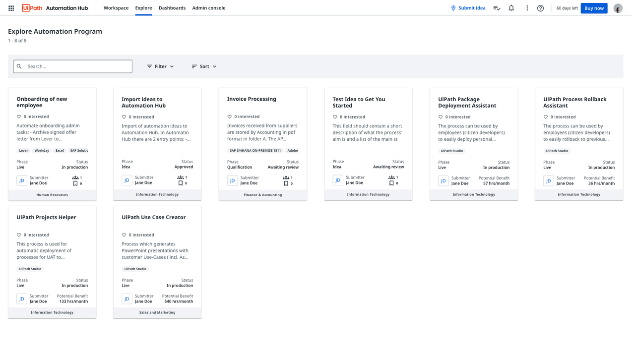 Explore automation program