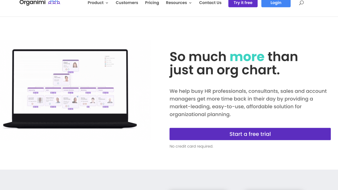 Organimi homepage