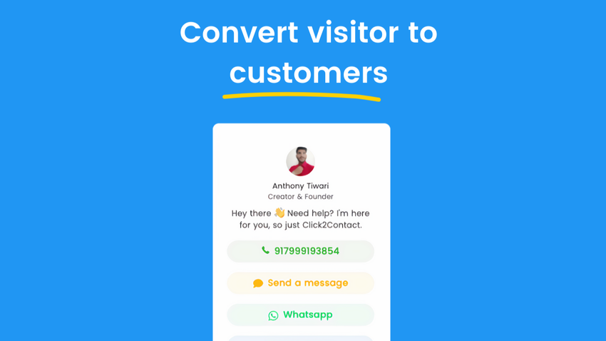 Click2Contact App - WhatsApp Chat Widget