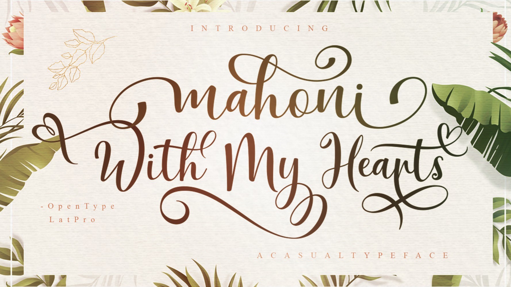 AppSumo Deal for Font: Mahoni With My Hearts
