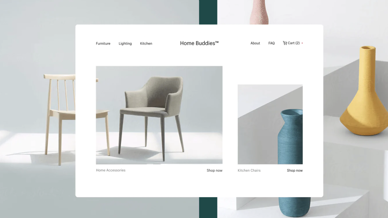 Easily create a website and sell online