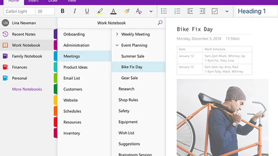 Organize notes