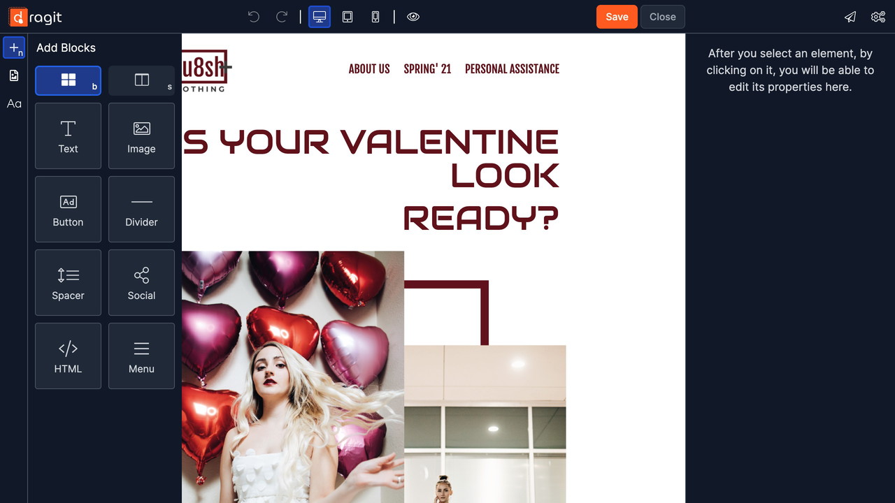 Dragit | Professional Drag & Drop Email Editor