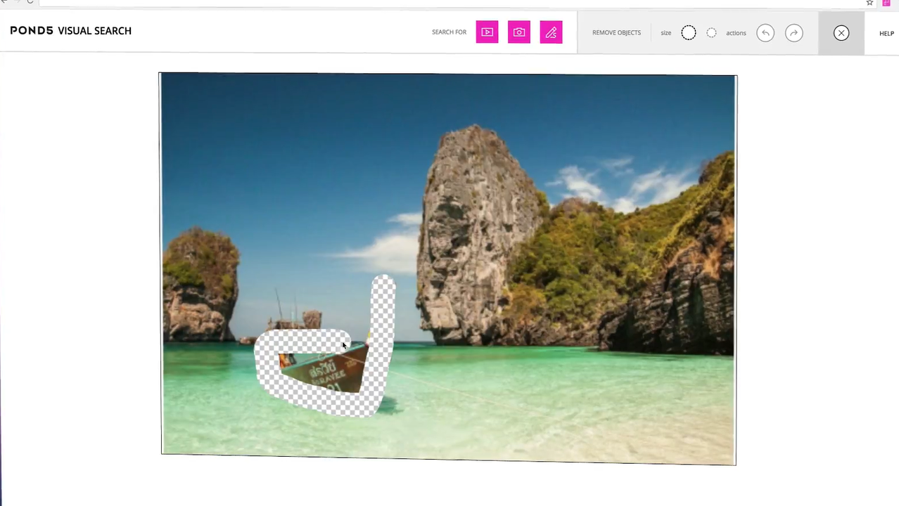 Remove unwanted elements you don’t want included in visual search