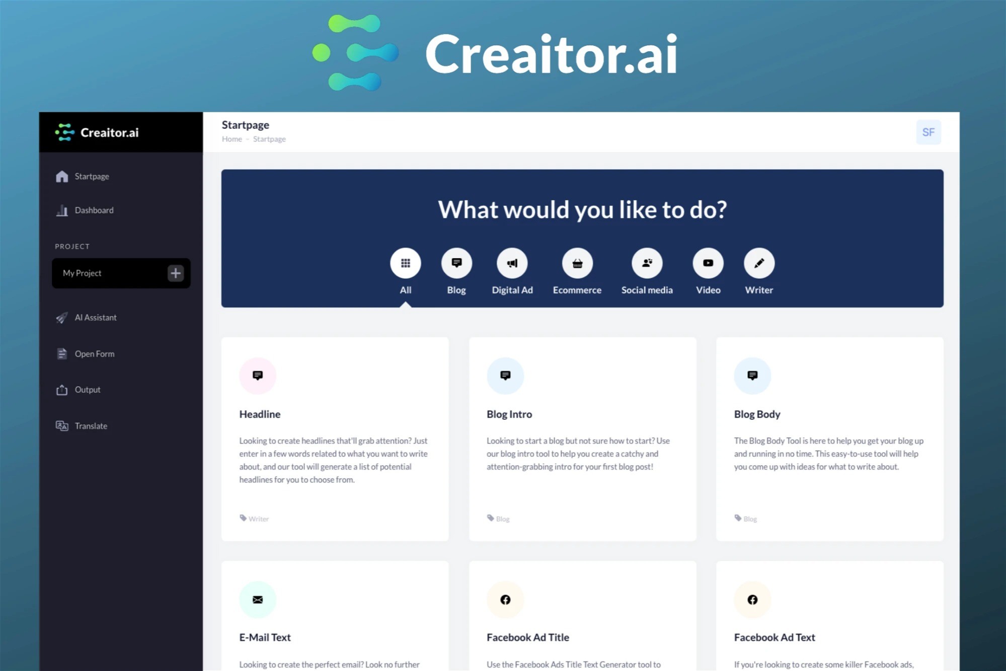 Creaitor - AI Writing Tool