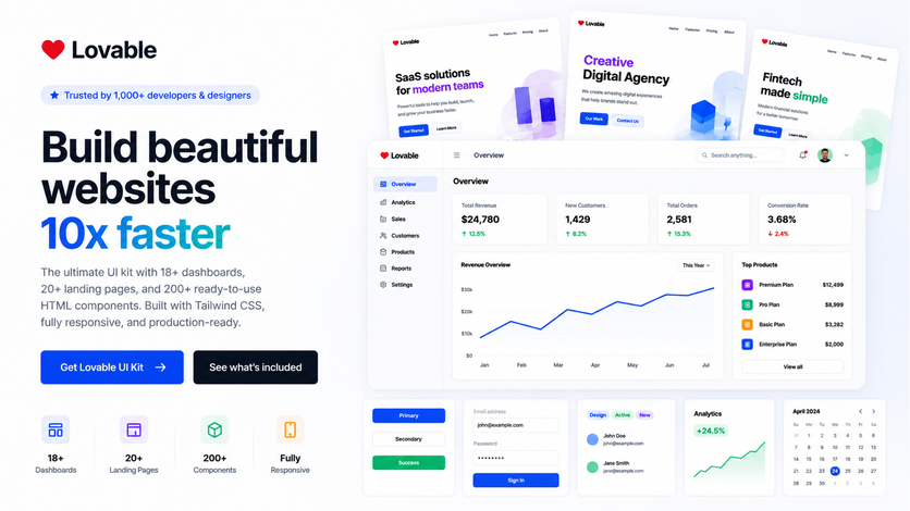 The best Lovable alternatives