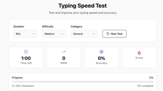 Typing speed test thumbnail