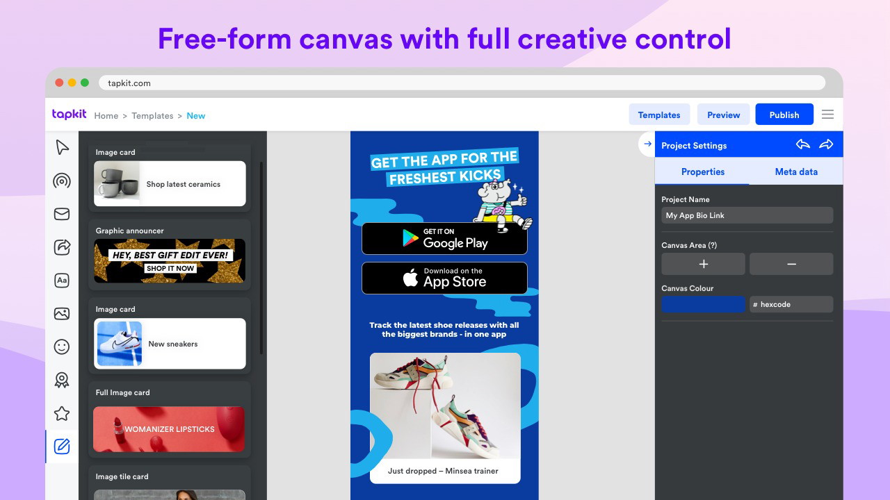 Tapkit - Microsite & QR Studio