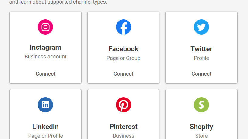 Connect a social channel