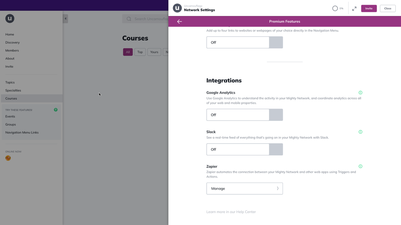 Take advantage of integrations