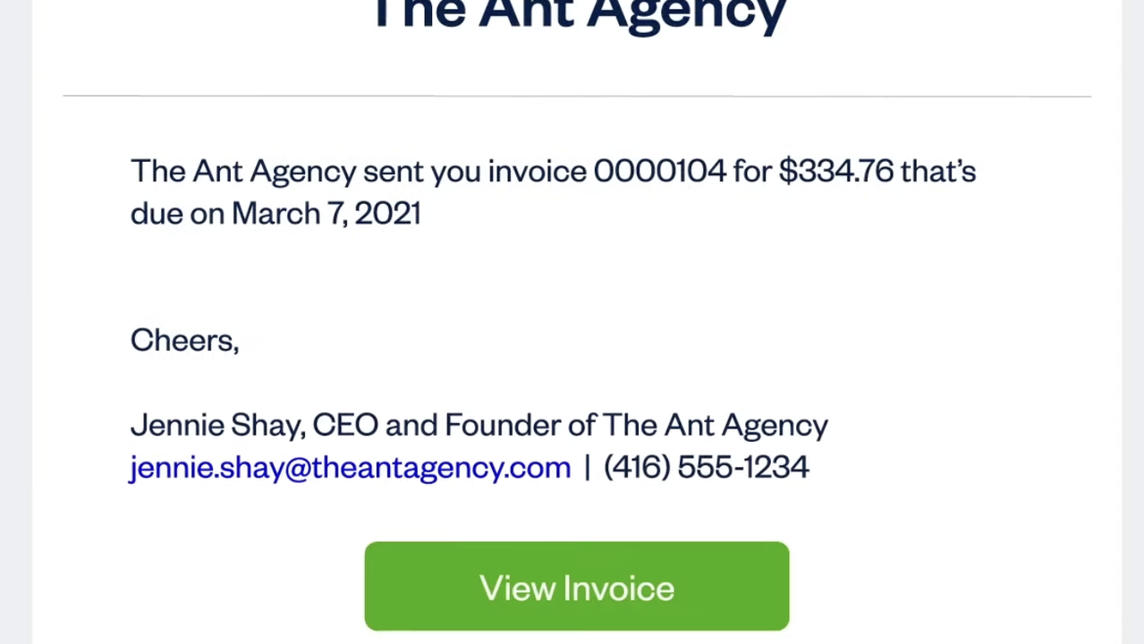 Get paid by email
