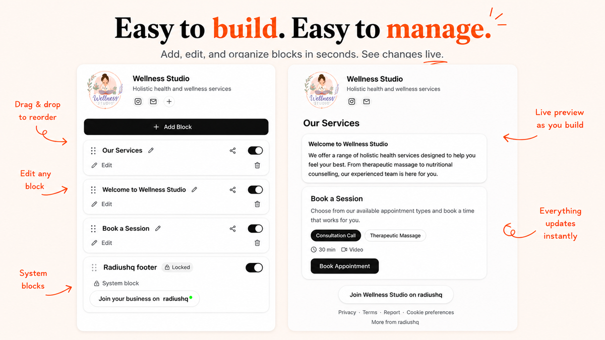 Create an image gallery that highlights your best work and builds trust instantly.