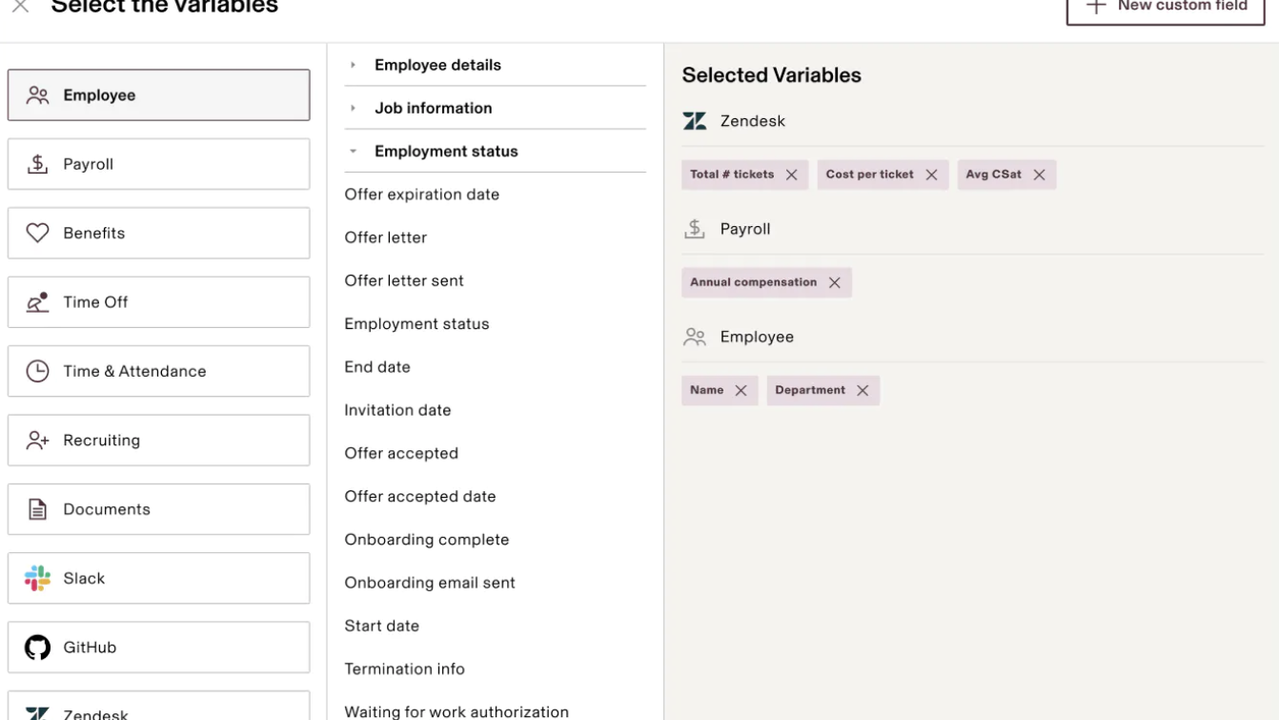 Filter data with Rippling