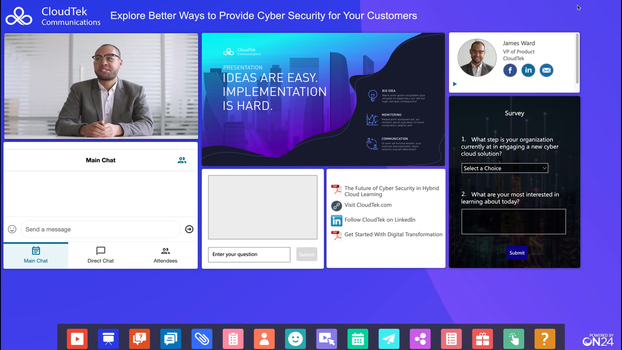 Run dynamic webinars that convert