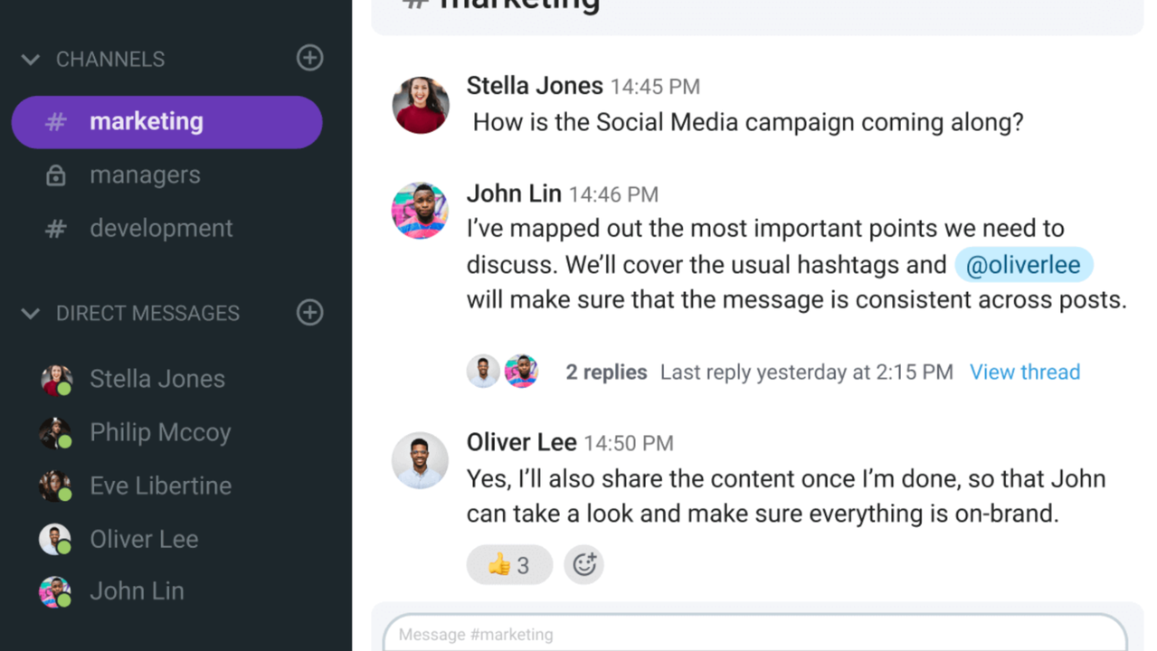 Communicate with teams through channels