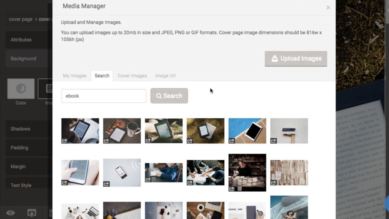 Choose the best cover page template and customize it