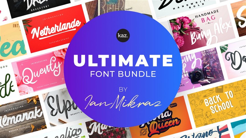 Ultimate Font Bundle by Ian Mirkaz