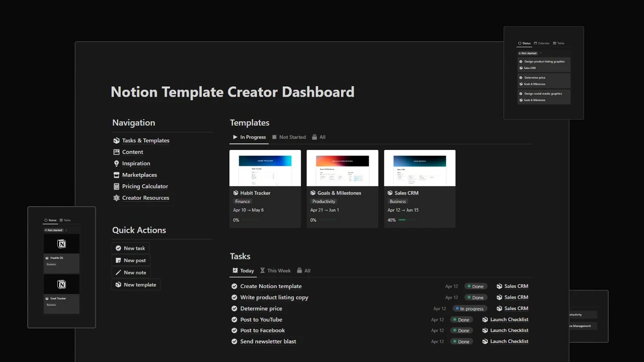 Creator Dashboard