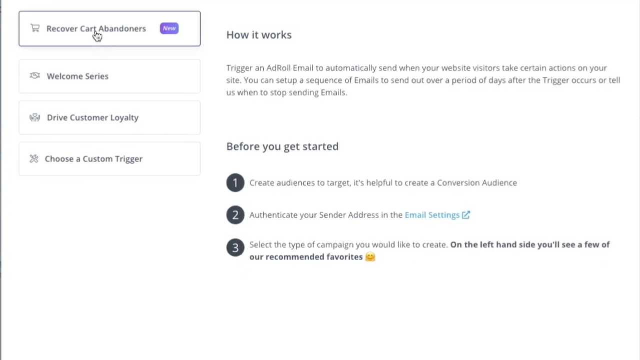 Create automated emails with different triggers