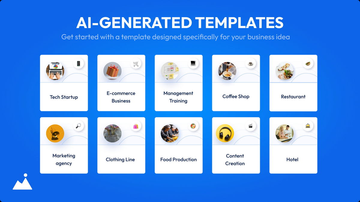 Get started with a template designed specifically for your business idea