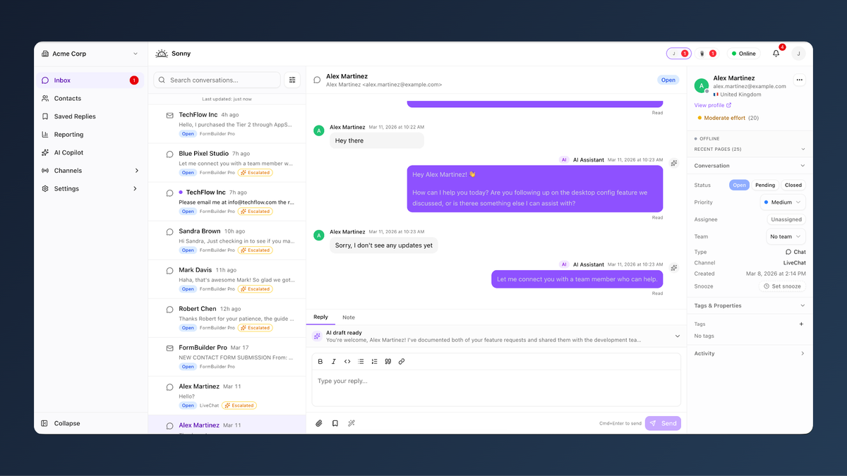 Unified inbox