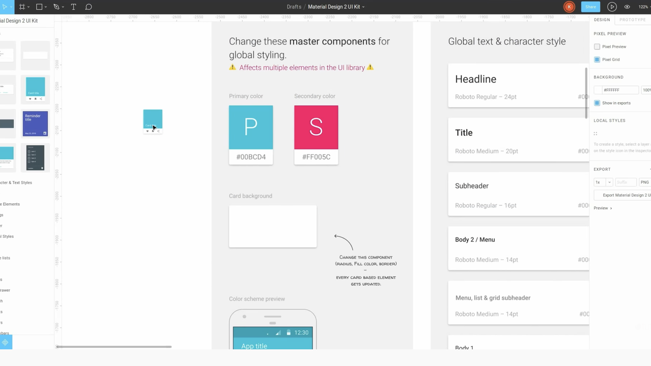 Drag-and-drop design builder