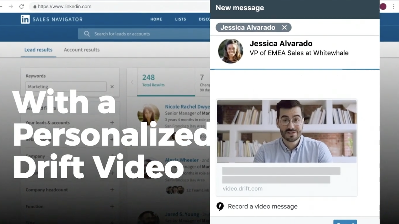 Send automated Drift videos across channels