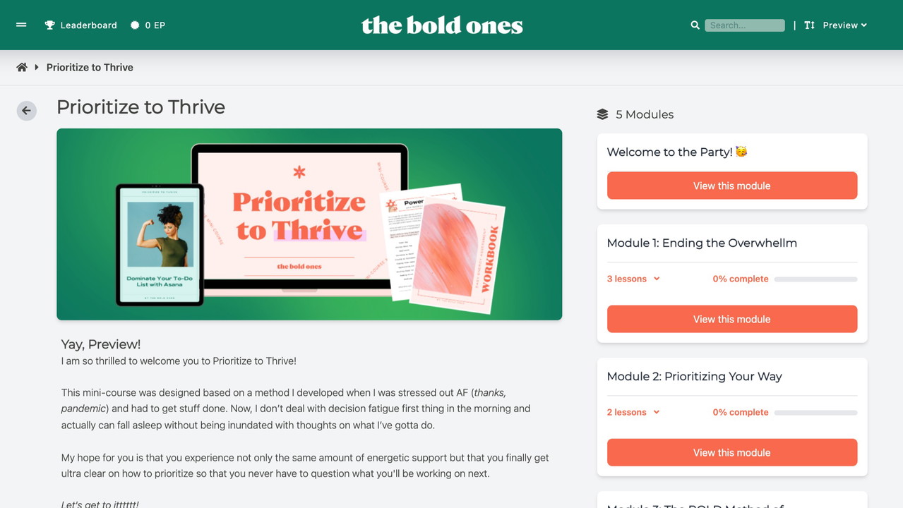 Prioritize to Thrive