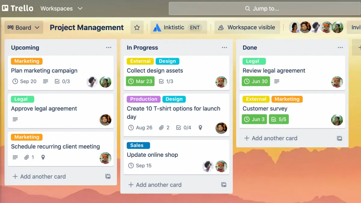 Trello Workspaces