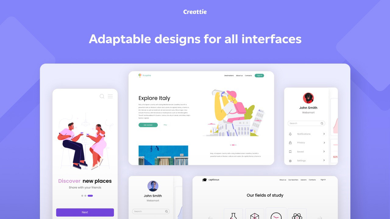 Creattie - Plus exclusive
