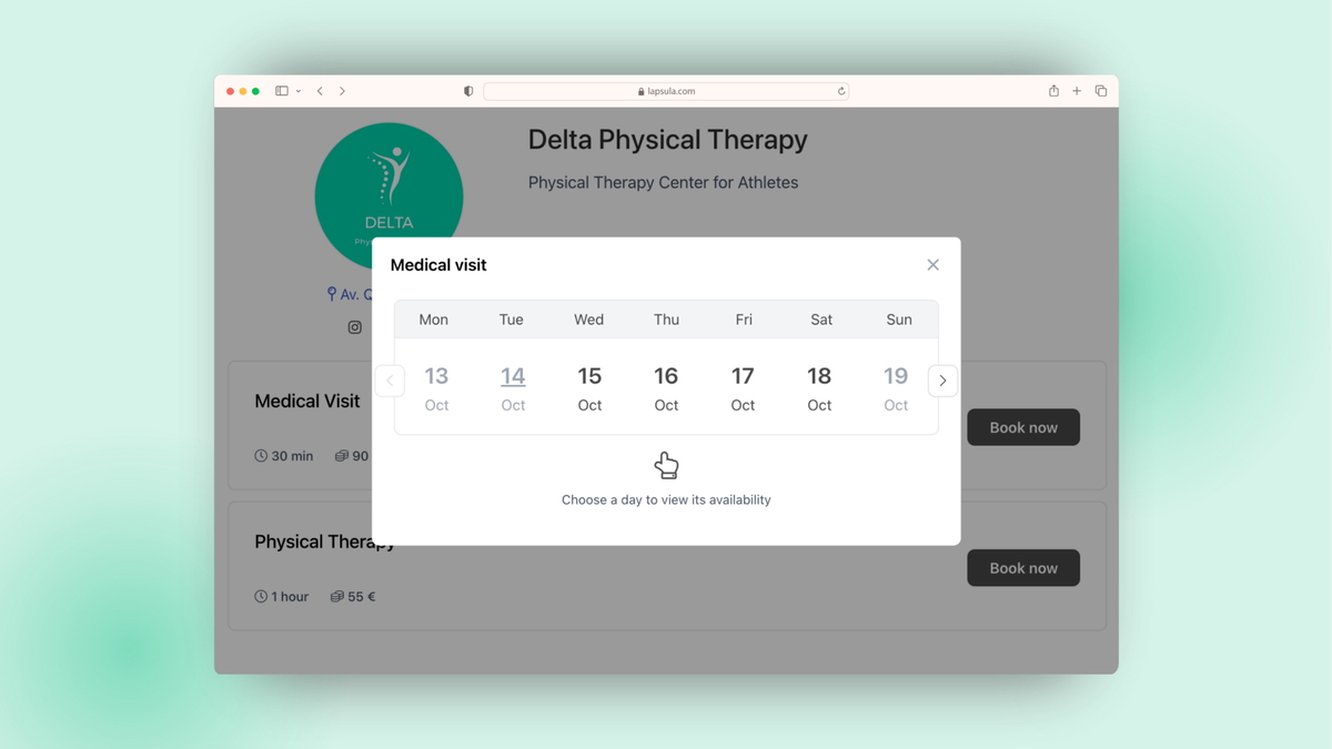 Create a sleek booking experience with custom forms and intake questions. Your brand, your style, your workflow.