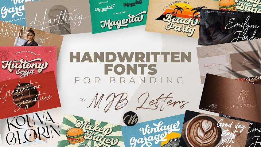 Handwritten Fonts for Branding by MJB Letters