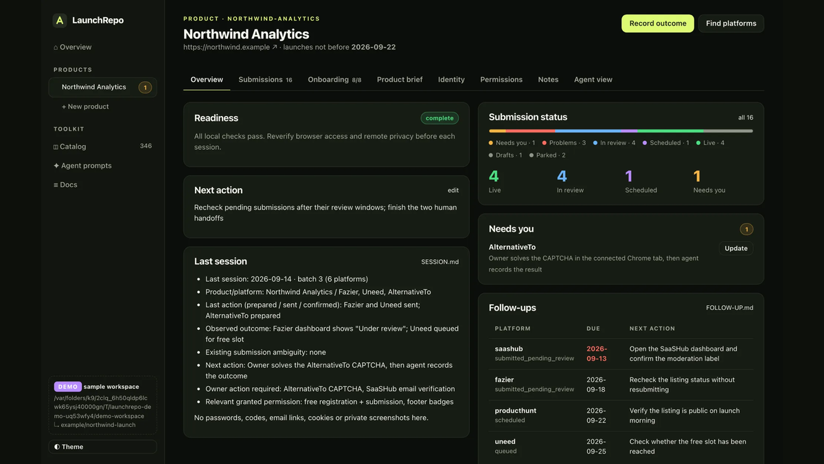 Reuse your product facts across every submission