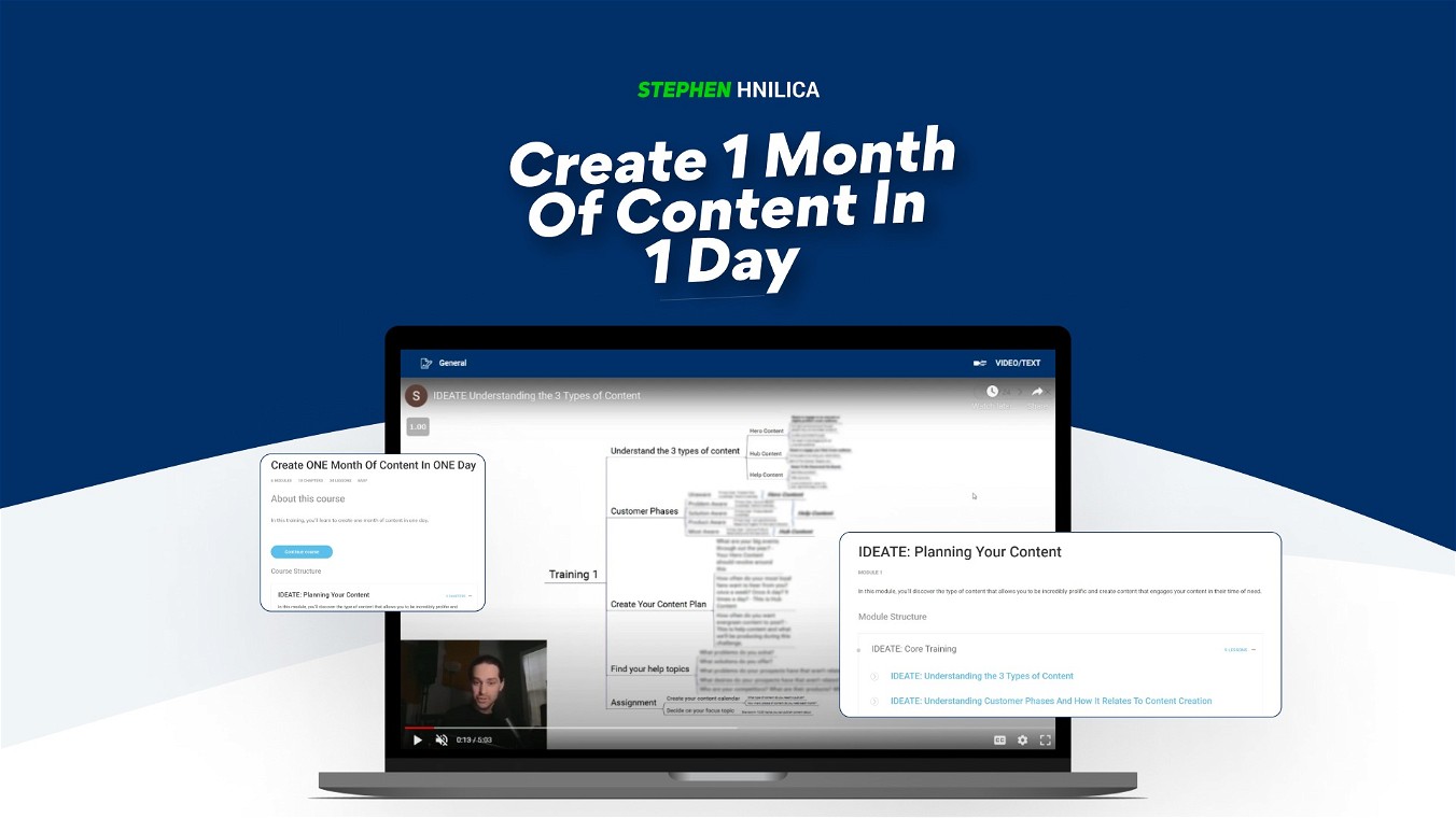 Create 1 Month Of Content In 1 Day Lifetime Deal-Pay Once & Never Again