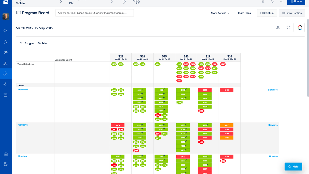 Jira Align program board