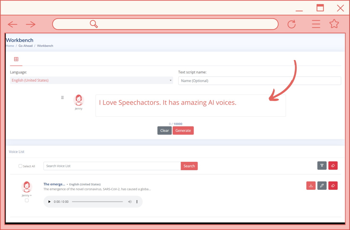 Choose from 300+ voices in 129 languages