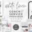 White Linen Canva Coaching & Service Provider Template Bundle logo