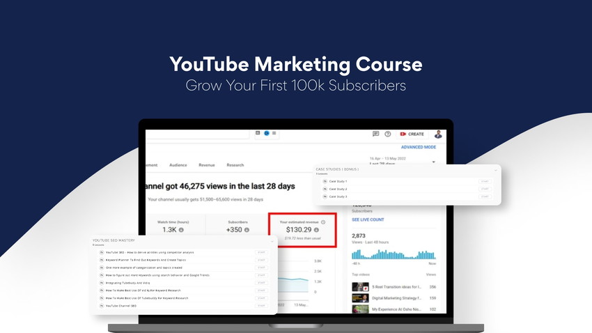 YouTube Marketing Course: Grow Your First 100k Subscribers