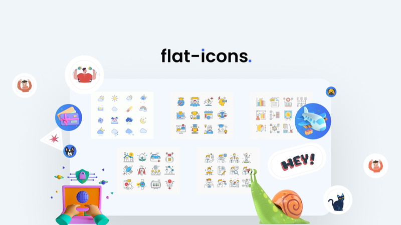 Flat Icons - 30,000+ icons (2D, 3D, and Animated) - Plus exclusive