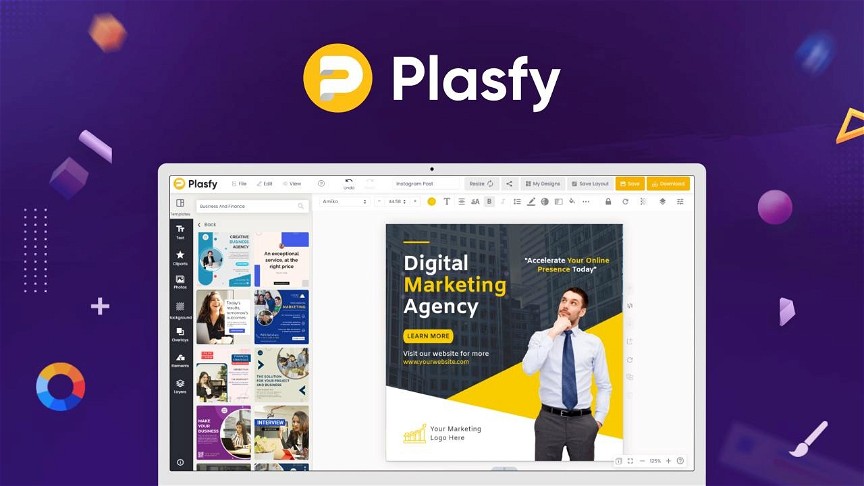 Plasfy -  Online Graphic Design Creator